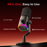 PD100W Wireless & USB Dynamic Microphone
