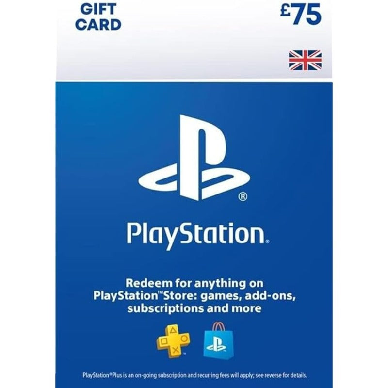 Playstation Gift Cards UK £75