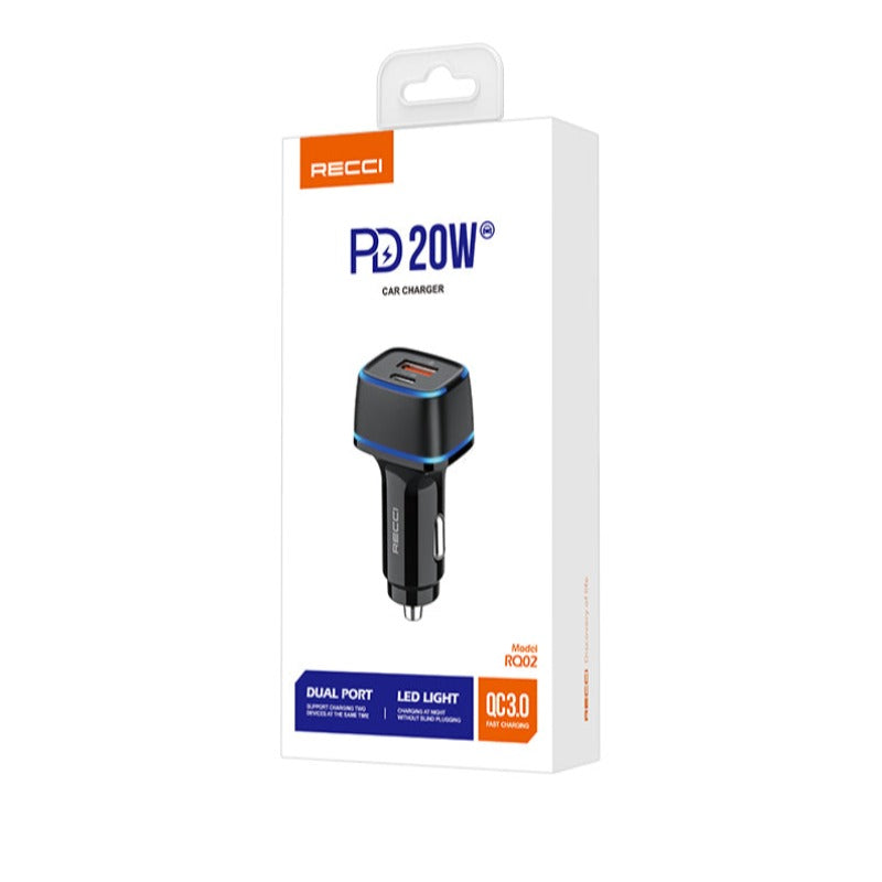 RECCI PD 20W CAR CHARGER