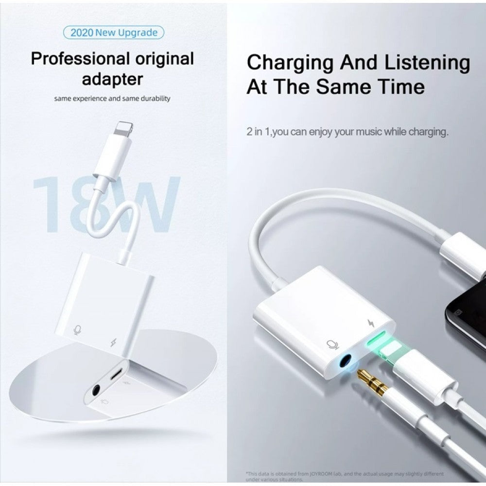 JOYROOM S-Y105 From 3.5mm to +20 Audio Converter Lightning Cable