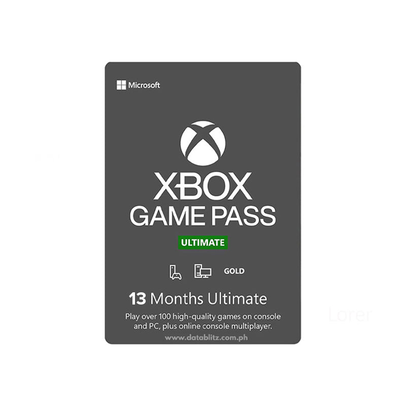 Xbox/PC Game Pass Ultimate: 13 Months Membership (Old Account) (Digital Code)