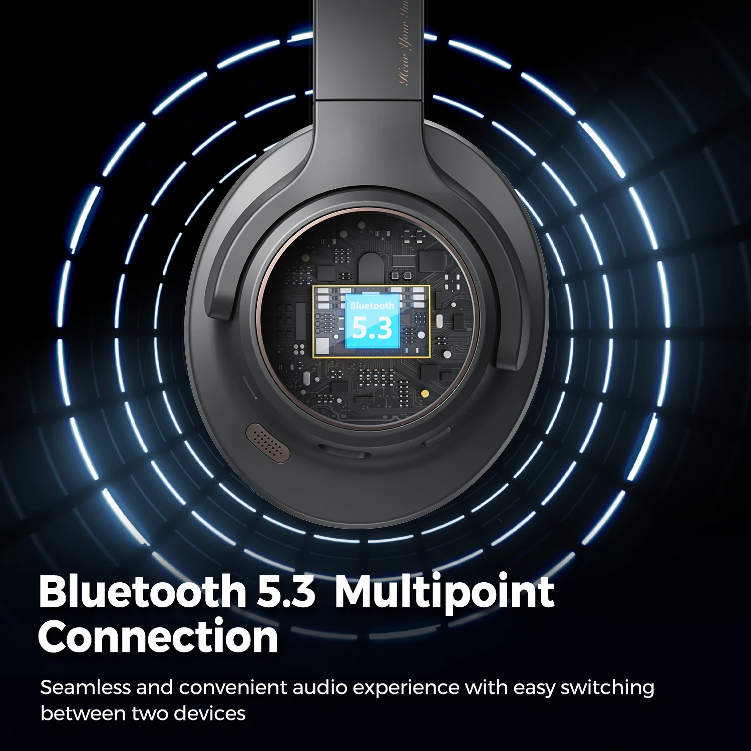 SPACE SOUNDPEATS - MONSTER BOOST DRIVER WITH ACTIVE NOISE CANCELLATION