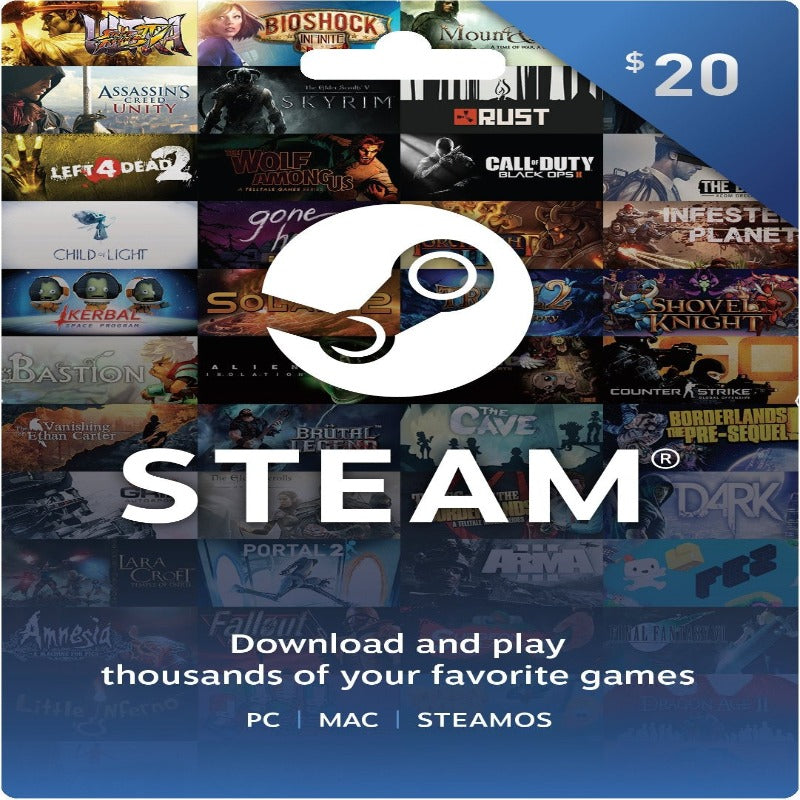 Steam Gift Card US $20