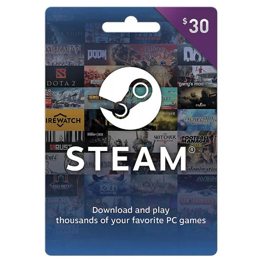 Steam Gift Card US $30