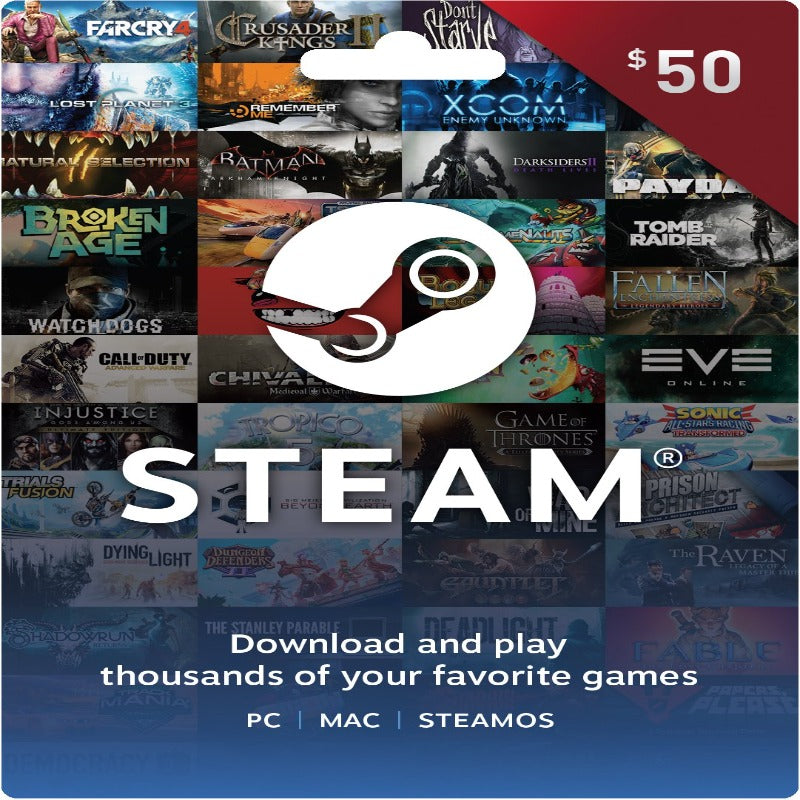 Steam Gift Card US $50