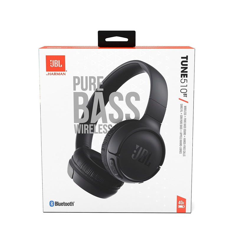 JBL Tune 510BT: Wireless On-Ear Headphones with Purebass Sound