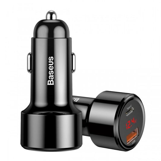 Digital Display Type-c PD+QC Intelligent Dual Quick Car Charging 45W