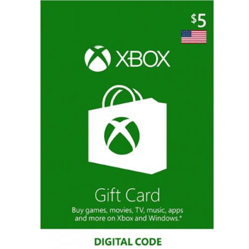 Xbox Gift Card US $5 (Digital Code)