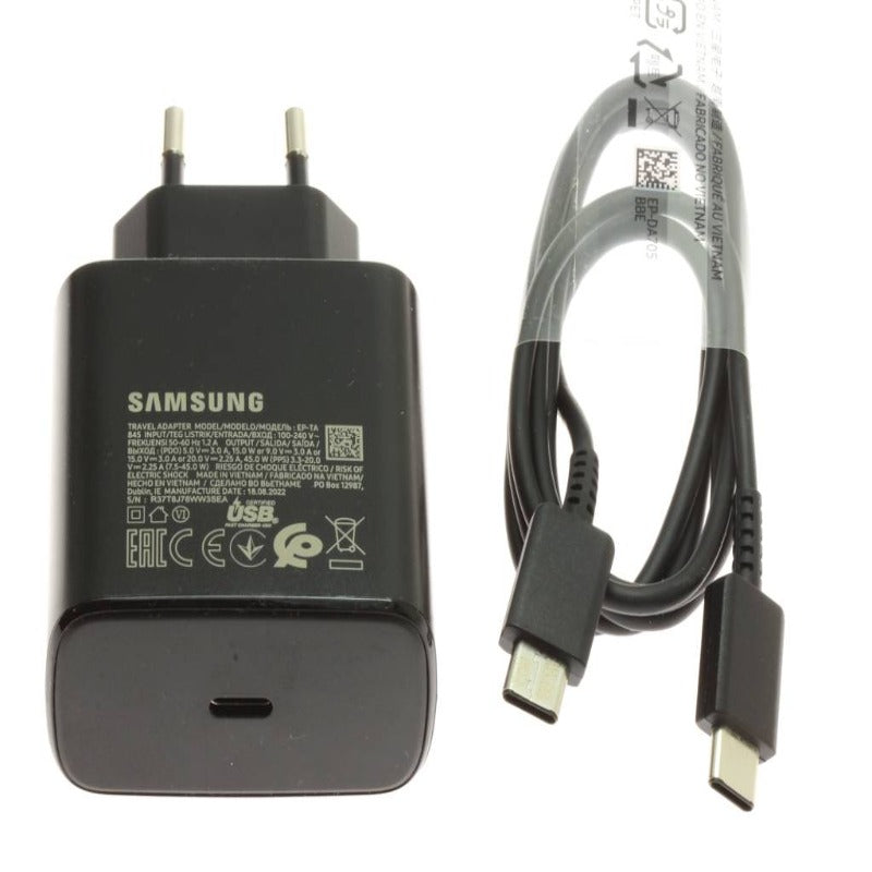 SAMSUNG 45W PD POWER ADAPTER TYPE C PORT TYPE C TO TYPE C