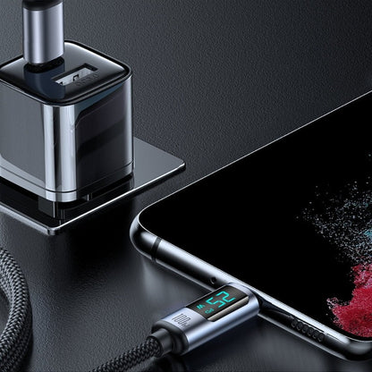JOYROOM S-CC100A16 100W Type-C to C Digital Display Fast Charging Data Cable 1.2M