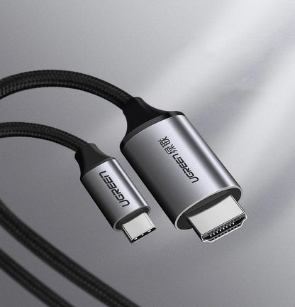 Ugreen cable HDMI cable - USB Type C 4K 60 Hz 1.5 m black-gray