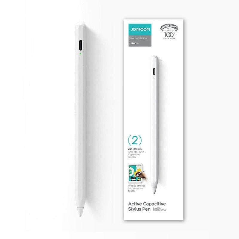 JOYROOM JR-K12 Automatic Dual-Mode Capacitive Pen - White