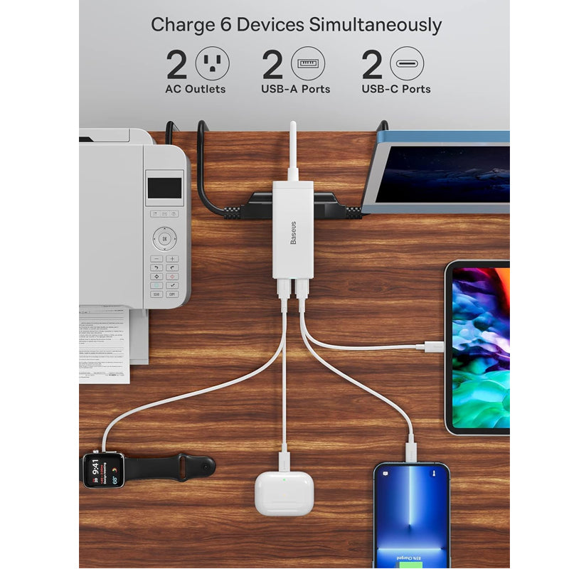 Baseus Desktop Power strip 2AC+2U+2C 65W