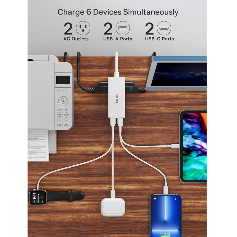 Baseus Desktop Power strip 2AC+2U+2C 65W