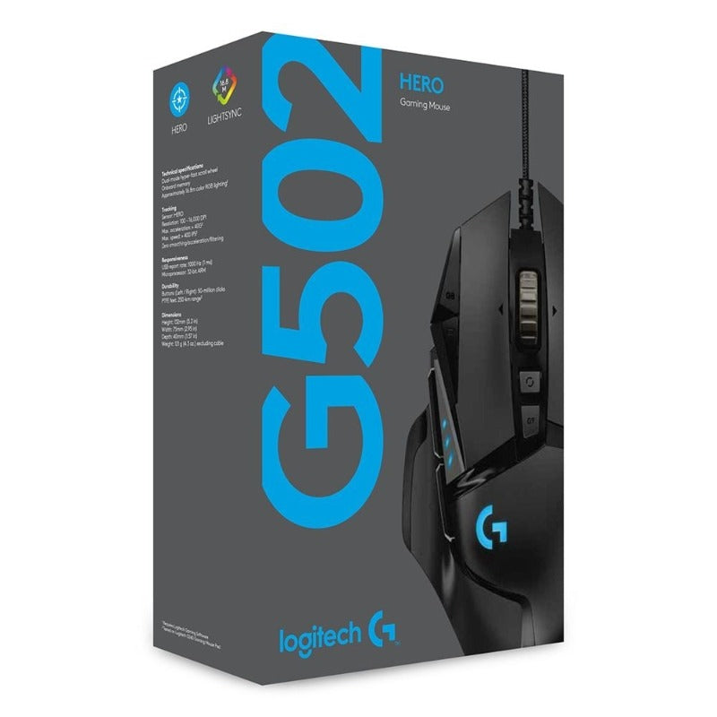 LOGITECH G502 HERO GAMING MOUSE