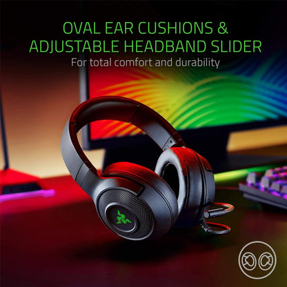 Razer Kraken X USB Ultralight Gaming Headset: 7.1 Surround Sound