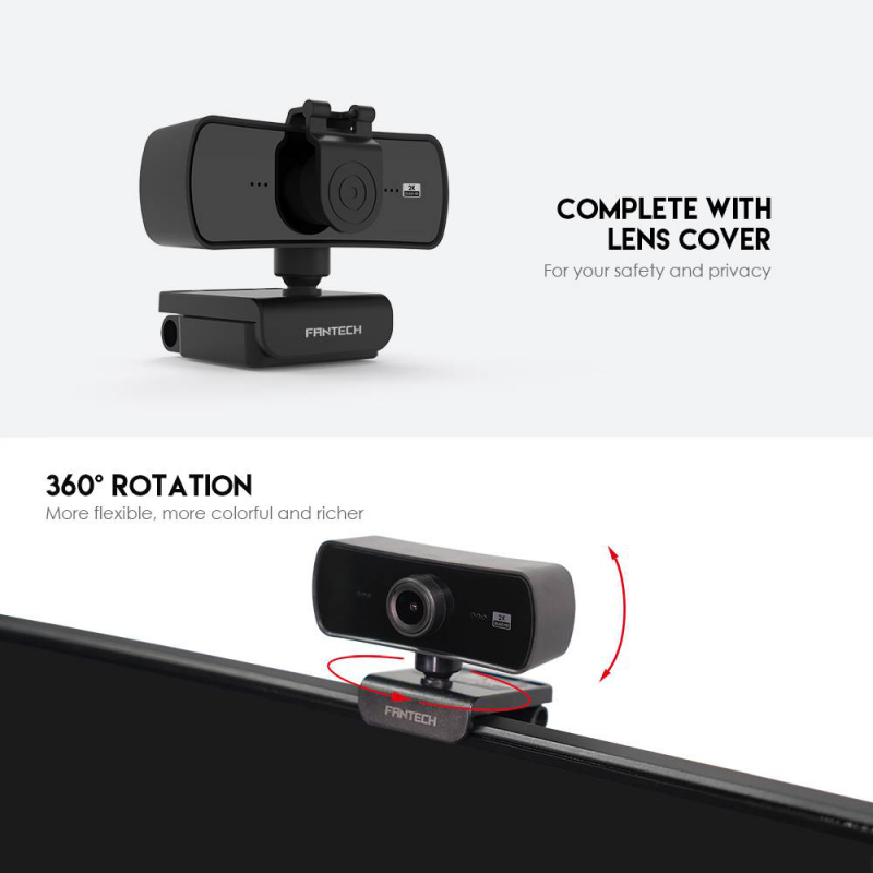 FANTECH C30 LUMINOUS WEBCAM 2K 1440p RESOLUTION